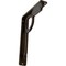 Ekena Millwork Maria Wrought Iron Bracket, (Single center brace), Antiqued Bronze 1 1/2"W x 5 1/2"D x 8"H BKTM01X05X08SMAABZ - alternate 1